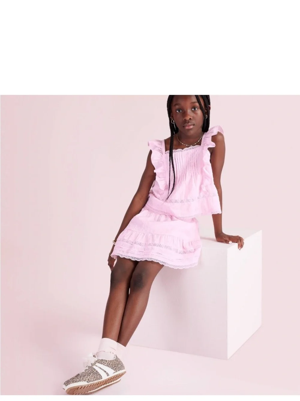 MATCHING SET-LoveShackFancyxTarget Alouette Rose Embroidery Tank & Skirt NWT